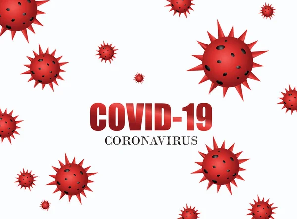 Covid 速報ニュース見出しテンプレート コロナウイルス発生 — ストックベクタ