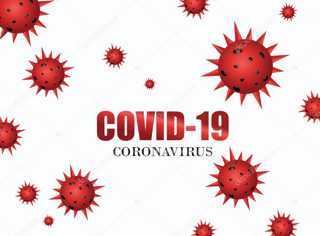 COVID-19, Breaking news headline template. Corona virus outbreak