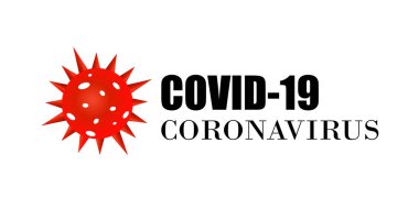 Covid-19 Coronavirus kavramı yazı dizaynı logosu. Dünya Sağlık Örgütü WHO, COVID-19, Vector Illustratio adlı Coronavirus hastalığının yeni resmi adı