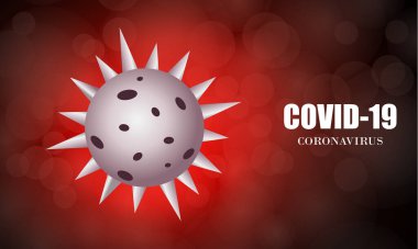Coronavirus hastalığı COVID-19 enfeksiyonu tıbbi olarak izole edildi. Coronavirus hastalığının resmi adı COVID-19, vektör illüstrasyonu
