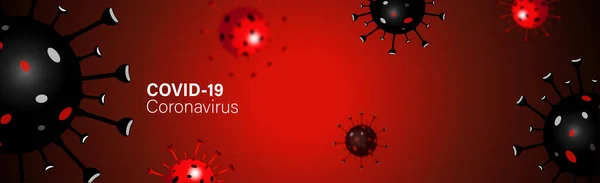 Σχεδιασμός Πανό Covid Coronavirus Παγκόσμια Οργάνωση Υγείας Who Νέο Επίσημο — Διανυσματικό Αρχείο