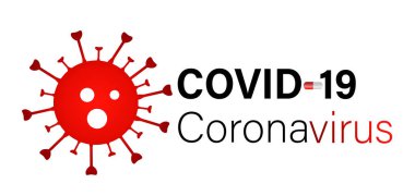 Covid-19 Coronavirus kavramı yazı dizaynı logosu. Dünya Sağlık Örgütü WHO, COVID-19, Vector Illustratio adlı Coronavirus hastalığının yeni resmi adı
