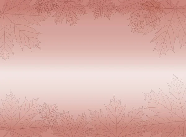 Papel Metálico Oro Rosa Fondo Abstracto Hoja Arce Ilustración Vectorial — Archivo Imágenes Vectoriales