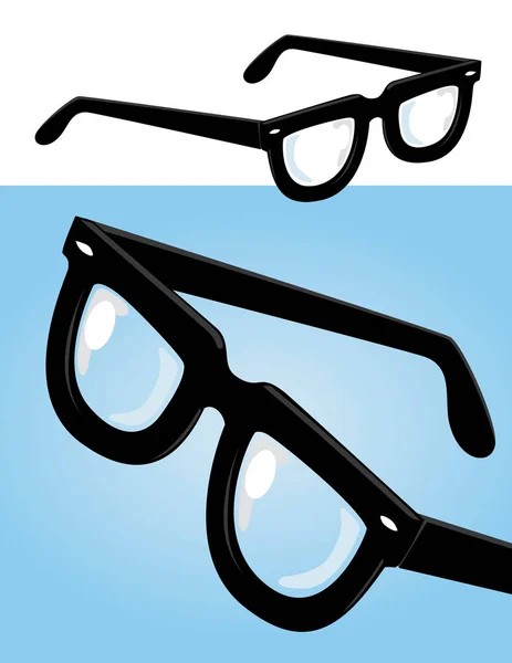 Retro läsglasögon — Stock vektor