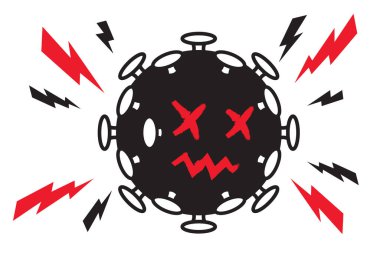 Kapatma salgını durdurma Novel Coronavirus covid-19 İşareti Evde Kal