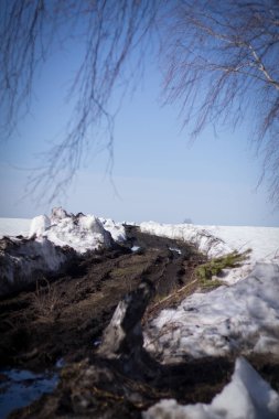 Rusya 'da bir kir yol bahar