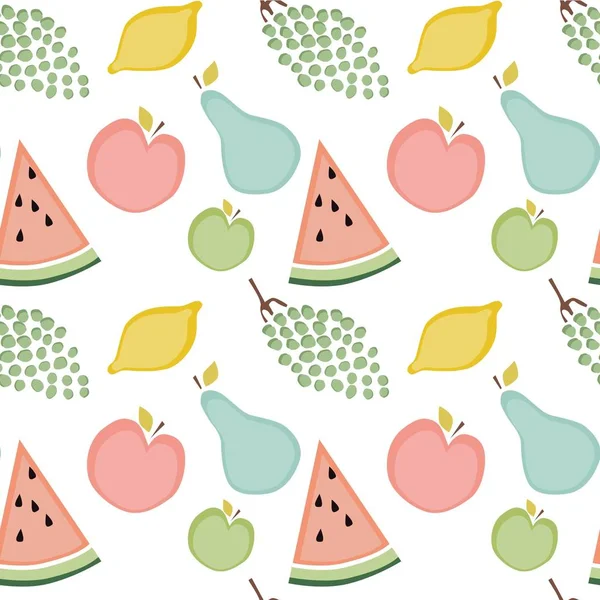 Słodkie owoce wzór — Zdjęcie stockowe
