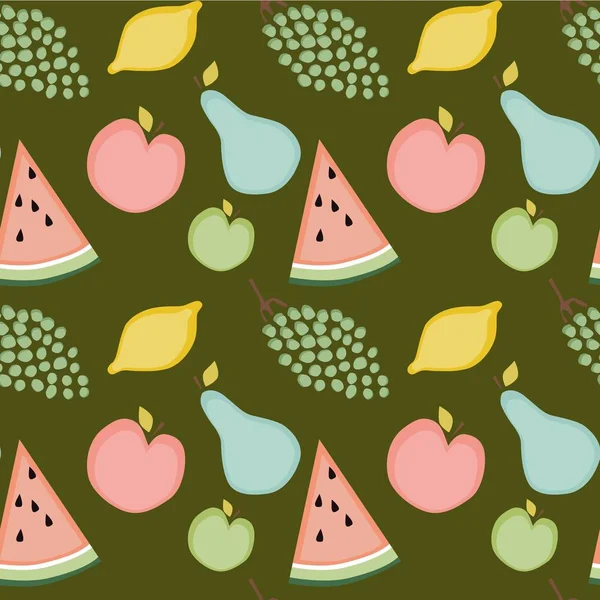 Słodkie owoce wzór — Zdjęcie stockowe