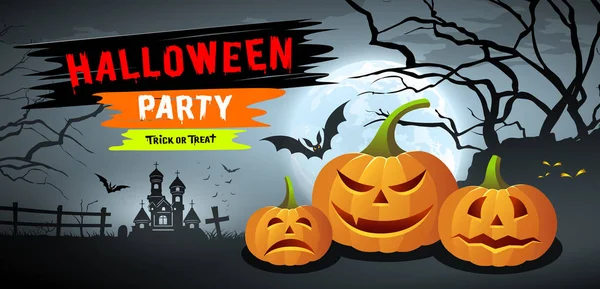 Feliz Halloween coleções banner fundo horizontal — Vetor de Stock