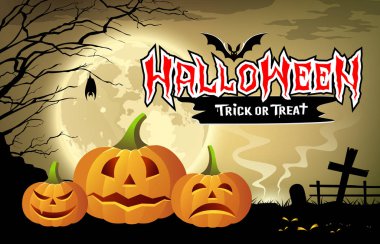 mutlu halloween balkabağı ileti tasarım