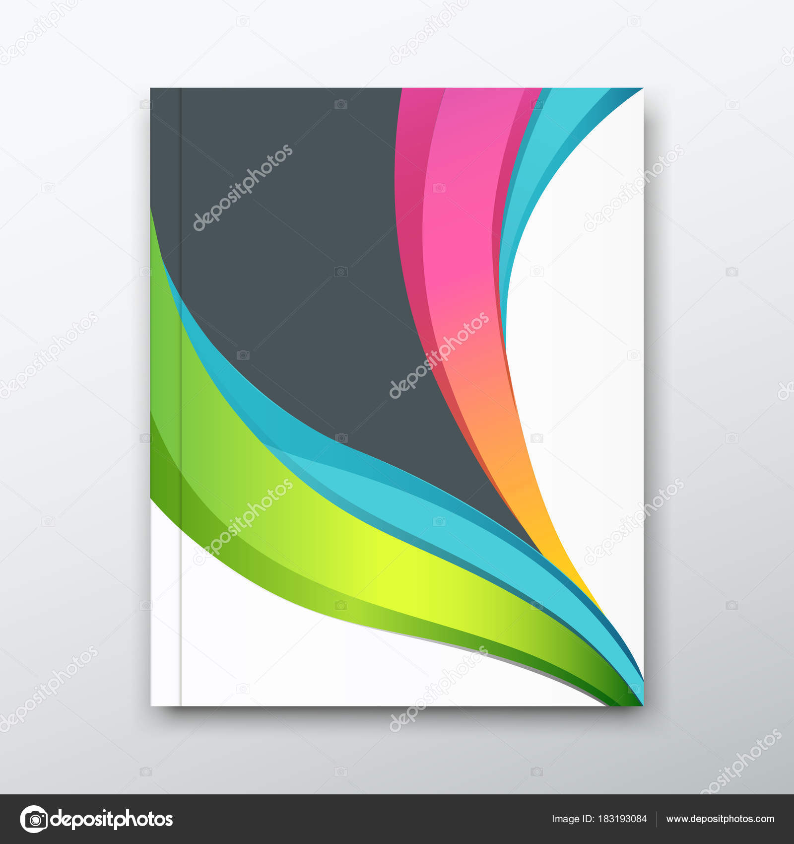 Cover Book Report Name Paper Colorful Curve Design Background Vector Vector Image By C Sarunyu Foto Vector Stock Cover Book Report Name Paper Colorful Curve Design Background Vector Vector Image By C Sarunyu Foto Vector Stock