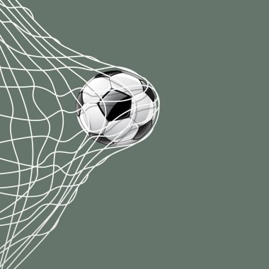 Futbol topu net, vektör çizim