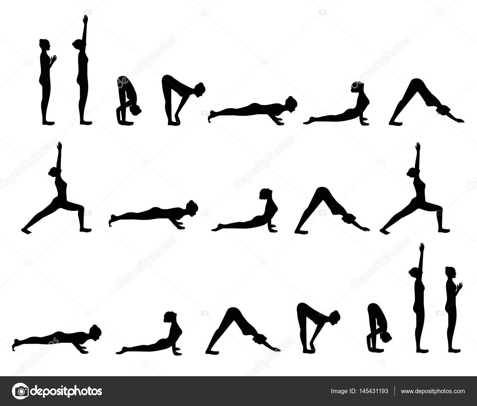 Sun Salutation Vector Sun Salutation Vector