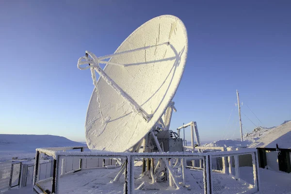 Antena Contra Paisaje Invernal Ártico —  Fotos de Stock