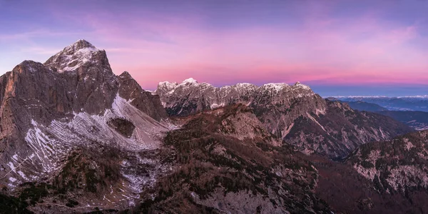 Sunrise in the Julian Alps — Stock Photo, Image