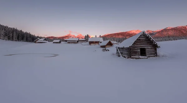 Zima w Velika planina pastwiska — Zdjęcie stockowe