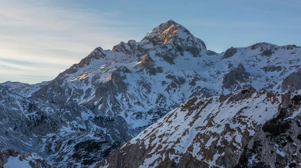 La montagne Triglav en hiver — Photo