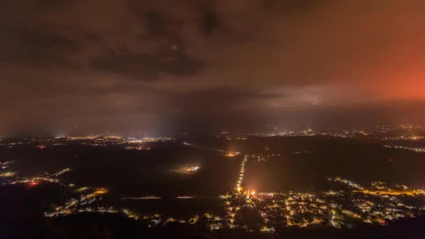 Vinterlandskap på bergslandskap — Stockvideo