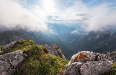 e Mangart eyer dağ Slovenya.
