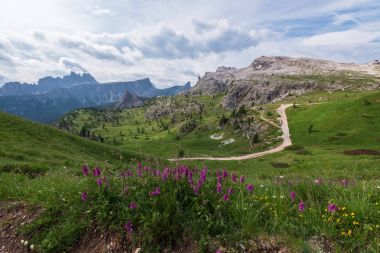 Dolomites dağlarda sayısı