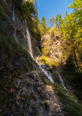 canyon to Martuljek waterfall clipart