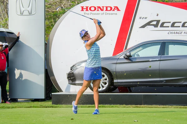 Lexi Томпсон США чемпіона Honda Lpga Таїланд 2016 — стокове фото