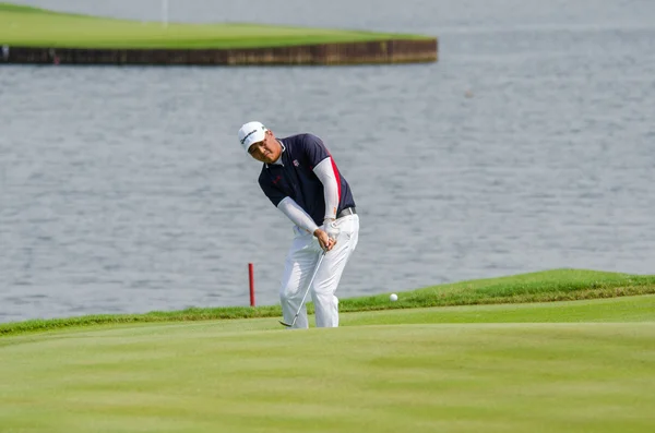 Lu Wei-chih-Tajvan játékos Thaiföld Golf bajnokság 2015-ben — Stock Fotó