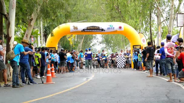 Singha Mountain Bike Tajlandia otwarty wyścig 2 — Wideo stockowe