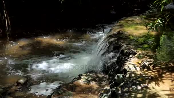 Waterval in tropisch regenwoud. — Stockvideo