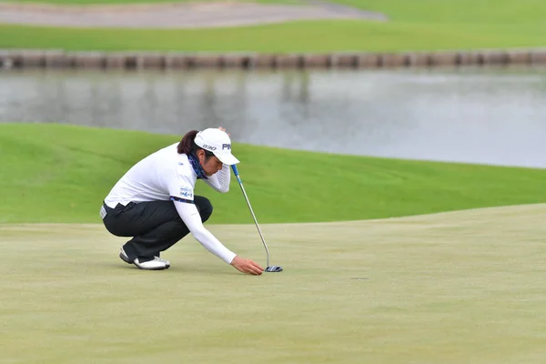 Guo Caizhu da China em PTT Tailândia LPGA Master 2017 — Fotografia de Stock