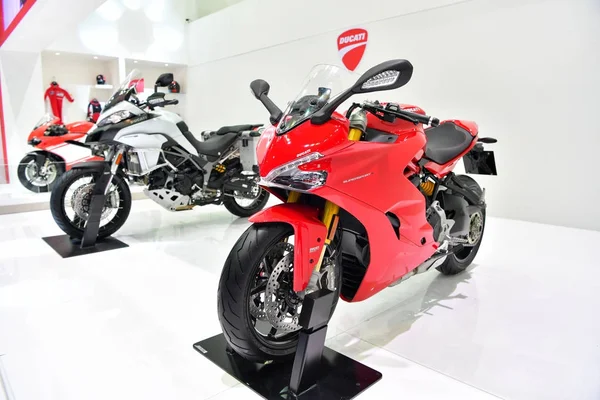 Ducati supersport s motorcycle in Bangkok International Thailand — Stock Photo, Image