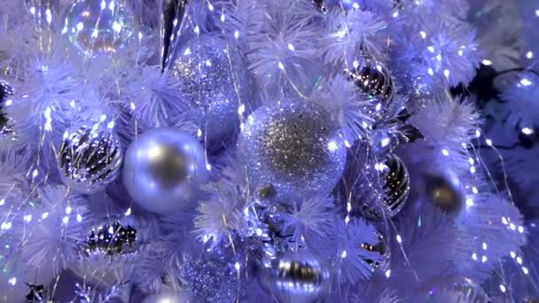 Zoom Avant Arbre Noël Pour Décoration Temps Noël Nouvel — Video