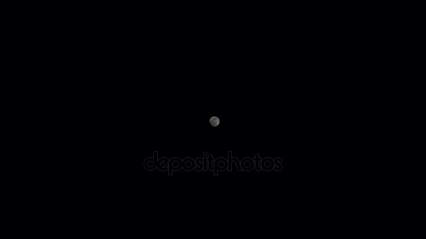 Full Moon Zooma Ögonblick Månen Natur Bakgrunder — Stockvideo