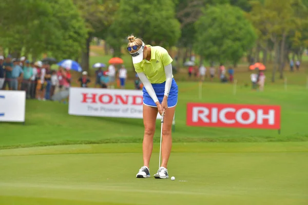 Jessica Korda vítězem v Honda Lpga Thajsko 2018 — Stock fotografie