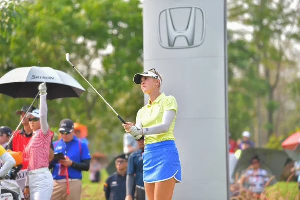 Jessica Korda vinnaren Honda Lpga Thailand 2018 — Stockfoto