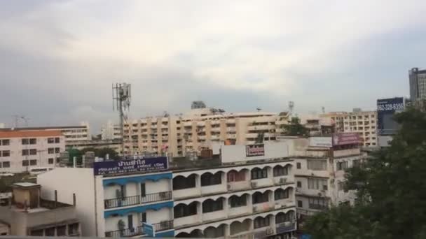 Bangkok Juni Blick Auf Die Städtische Landschaft Bei Bangkok Ist — Stockvideo