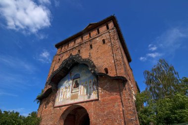Antik Kremlin kapısı Kolomna, Rusya