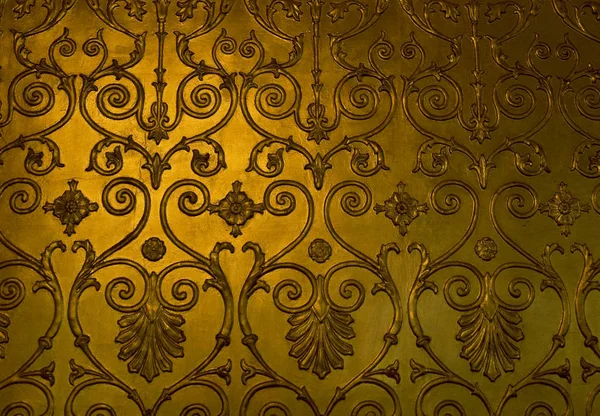 Ouro floral ornamento antigo fundo — Fotografia de Stock