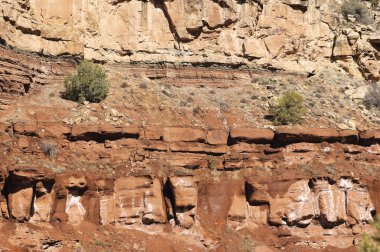 Kırmızı uçurumun doku dağ arka plan