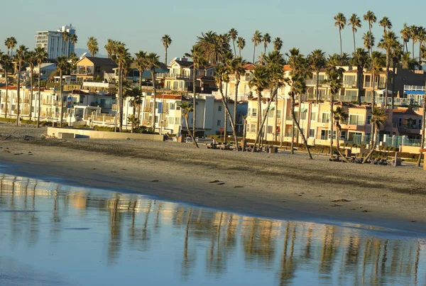 日没のカリフォルニアのビーチの風景 — ストック写真