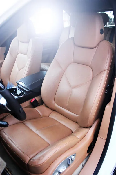 Car interior luxury service. Car interior details — Stock Photo, Image