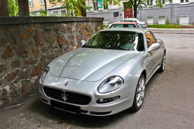 Kiev, Ukrayna; 10 Nisan 2014. Maserati Coupe 4.2 V8. Editoryal fotoğraf.