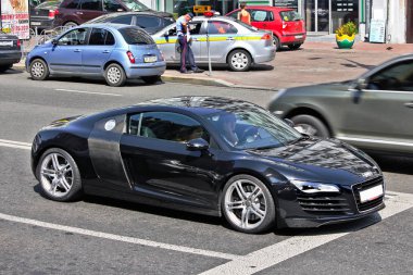 Kiev, Ukrayna, 13 Temmuz 2015. Audi R8. Editoryal fotoğraf.