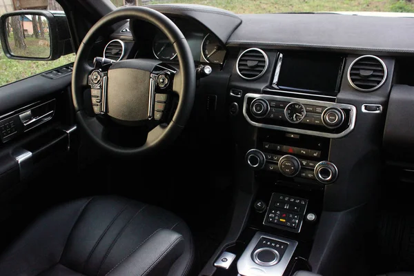 Auto interieur luxe service. Auto interieur details — Stockfoto