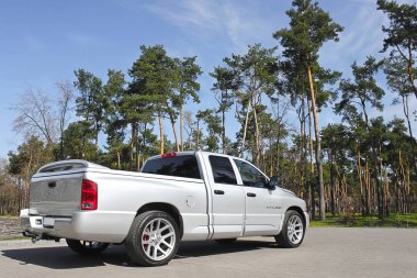 Kiev, Ukrayna; 10 Nisan 2015. Dodge RAM Srt-10. Editoryal fotoğraf.