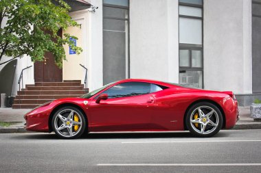 13 Mayıs 2017, Kiev - Ukrayna. Editoryal fotoğraf. Ferrari 458
