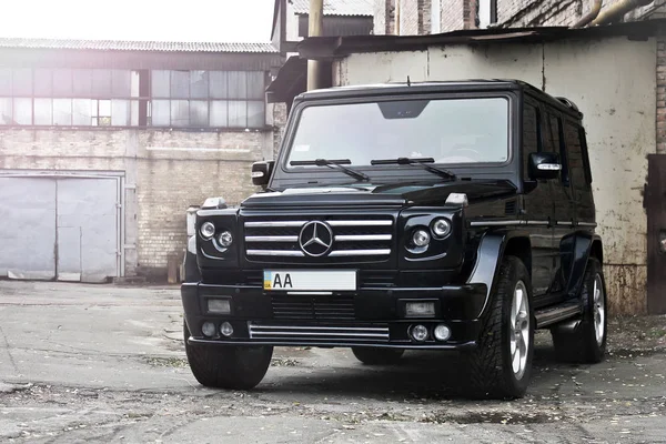 Mercedes G55. Kiev, Ukrayna. 7 Şubat 2017. Editoryal fotoğraf.