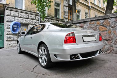 Kiev, Ukrayna; 10 Nisan 2014. Maserati Coupe 4.2 V8. Editoryal fotoğraf.