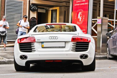 Ukrayna, Kiev; 15 Ağustos 2013; Audi R8. Editoryal fotoğraf.