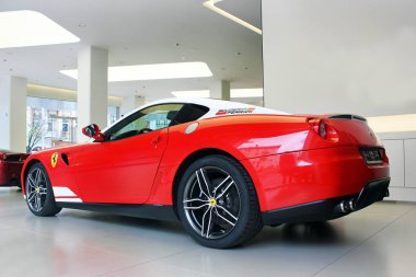 Kiev, Ukrayna, 13 Temmuz 2015. Ferrari 599 Alonso Edition 60f1. Editoryal fotoğraf.